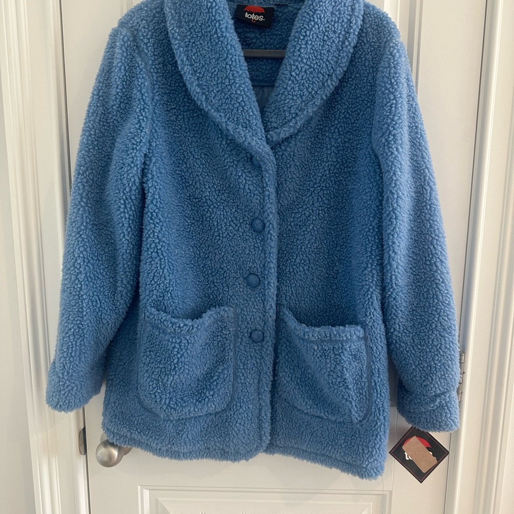 Sherpa coat - Totes brand Size Medium NWT - Picture 2 of 14